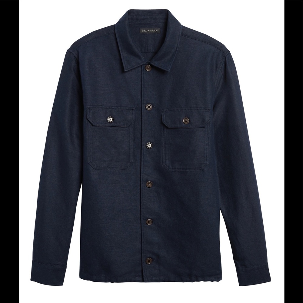 Linen Cotton Shirt Jacket